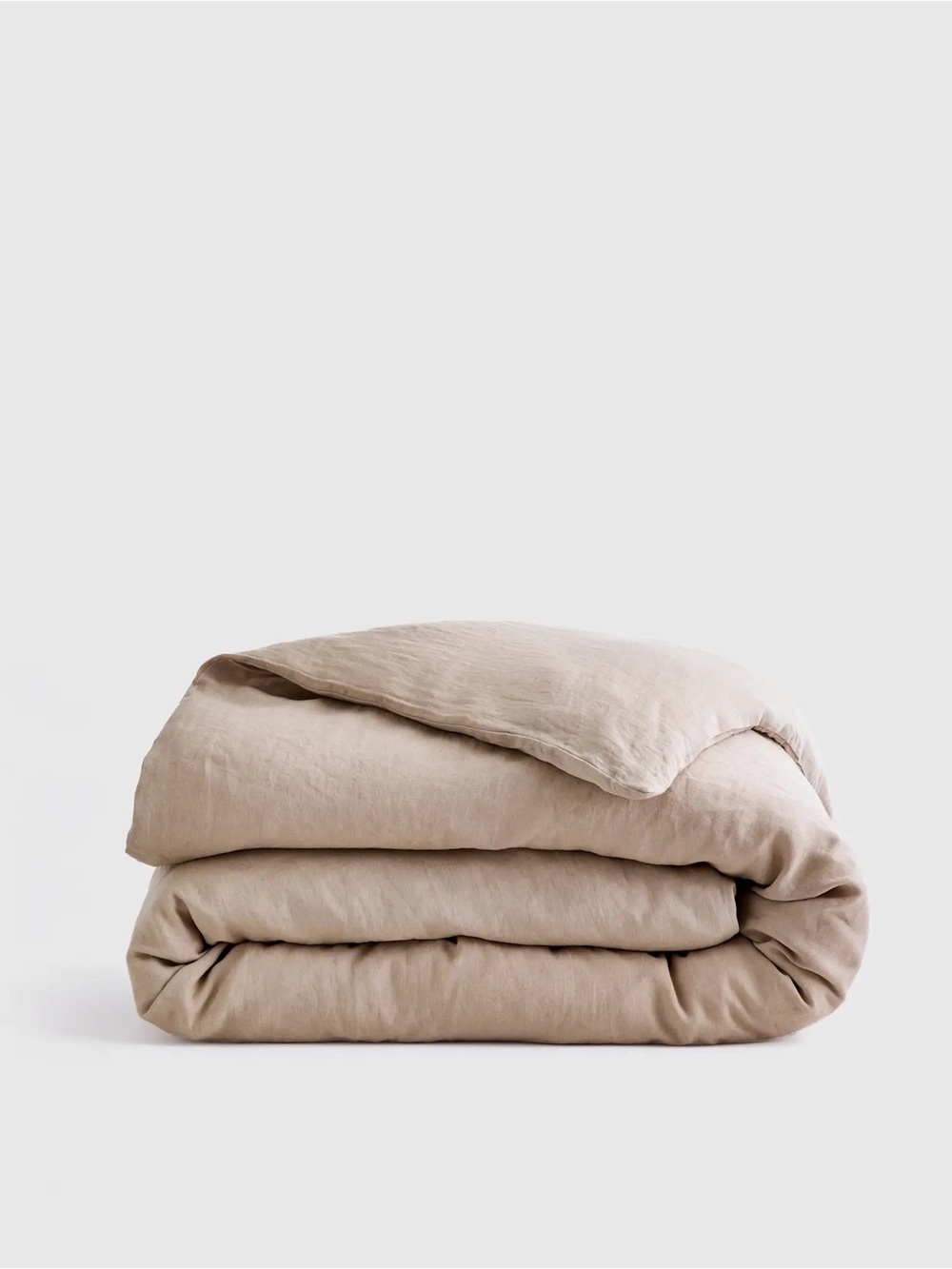 Quince European Linen Duvet Cover Full Queen Toffee NWT